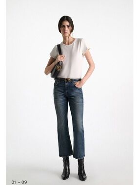 Dorothee Schumacher Dark Wash high Rise Bootcut Flare Jeans Size 4 (Fits US 8–10